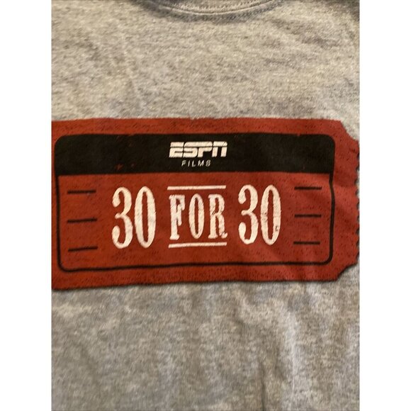 ESPN Films 30 For 30 Gildan Heavy Cotton T-Shirt XL Gray - Picture 2 of 5